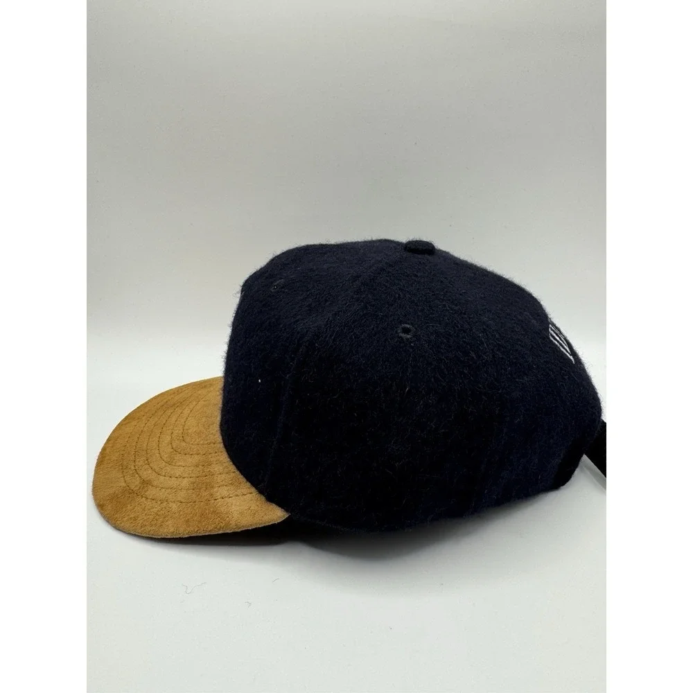 VTG Cabela's Iditarod Wolf Strapback Hat USA Wool Suede Outdoor Cap